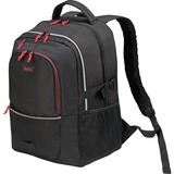 DICOTA Backpack Plus SPIN mochila Negro Poliéster negro, Deporte, Unisex, 35,6 cm (14"), Compartimento del portátil, Poliéster