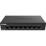 D-Link DGS-108GL No administrado Gigabit Ethernet (10/100/1000) Negro, Interruptor/Conmutador No administrado, Gigabit Ethernet (10/100/1000)