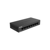 D-Link DGS-108GL No administrado Gigabit Ethernet (10/100/1000) Negro, Interruptor/Conmutador No administrado, Gigabit Ethernet (10/100/1000)
