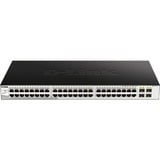 D-Link DGS-1210-52/ME/E, Interruptor/Conmutador gris/Negro