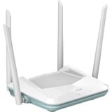 D-Link R15 router inalámbrico Gigabit Ethernet Doble banda (2,4 GHz / 5 GHz) Blanco Wi-Fi 6 (802.11ax), Doble banda (2,4 GHz / 5 GHz), Ethernet, Blanco, Router de sobremesa