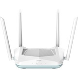 D-Link R15 router inalámbrico Gigabit Ethernet Doble banda (2,4 GHz / 5 GHz) Blanco Wi-Fi 6 (802.11ax), Doble banda (2,4 GHz / 5 GHz), Ethernet, Blanco, Router de sobremesa