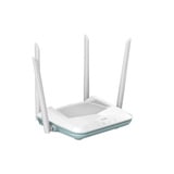 D-Link R15 router inalámbrico Gigabit Ethernet Doble banda (2,4 GHz / 5 GHz) Blanco Wi-Fi 6 (802.11ax), Doble banda (2,4 GHz / 5 GHz), Ethernet, Blanco, Router de sobremesa
