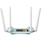 D-Link R15 router inalámbrico Gigabit Ethernet Doble banda (2,4 GHz / 5 GHz) Blanco Wi-Fi 6 (802.11ax), Doble banda (2,4 GHz / 5 GHz), Ethernet, Blanco, Router de sobremesa