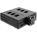 DeLOCK Marco intercambiable de 5,25″ para 6 x 2,5″ HDD / SSD SATA o SAS con cerradura, Bastidor de instalación 
