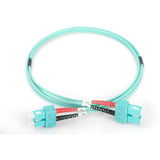 Digitus Cable de parche LWL, dúplex, conector SC > SC, multimodo OM3 turquesa