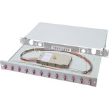 Digitus Caja de empalme de fibra óptica, equipada, 6x LC-APC DX, OS2, Caja de fíbra óptica gris