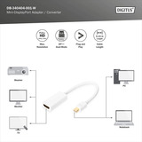 Digitus DB-340404-001-W, Adaptador blanco