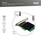 Digitus Ethernet 4 puertos 2,5G, Adaptador de red 