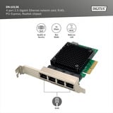 Digitus Ethernet 4 puertos 2,5G, Adaptador de red 