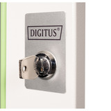 Digitus Puerta frontal de vidrio para carcasa de pared de 19" 7U serie Unique, Panel frontal gris