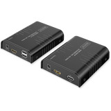 Digitus Set Extensor HDMI KVM IP, Switch KVM negro