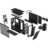 Fractal Design Meshify 2 RGB Negro, Cajas de torre negro, PC, Negro, ATX, EATX, micro ATX, Mini-ITX, Acero, Vidrio templado, Multi, Ventiladores de la caja