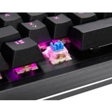 Inter-Tech NK-2000ME teclado USB QWERTZ Negro, Teclado para gaming negro, Completo (100%), USB, Interruptor mecánico, QWERTZ, LED RGB, Negro