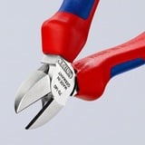 KNIPEX Cortaalambres 70 05 140, Alicates de corte rojo/Azul