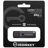 Kingston IronKey Locker+ 50 G2 256 GB, Lápiz USB antracita