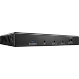Lindy 38235 divisor de video HDMI 2x HDMI, Splitter HDMI negro, HDMI, 2x HDMI, 3840 x 2160 Pixeles, Negro, Metal, CE, FCC, RoHS, REACH, California Proposition 65