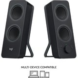 Logitech Z207 Negro Inalámbrico y alámbrico 5 W, Altavoces de PC negro, 2.0 canales, Inalámbrico y alámbrico, 5 W, Negro
