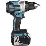 Makita Kit combo de batería DLX2533TJ, taladro atornillador a batería DDF489Z + llave de impacto a batería DTW300Z, 18 voltios, Destornillador azul/Negro