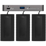 OWC OWCTB4HUB5P base para portátil y replicador de puertos Alámbrico Thunderbolt Gris, Estación de acoplamiento gris/Negro, Alámbrico, Thunderbolt, Gris, Space Gray, 40 Gbit/s, Aluminio, Plástico