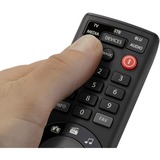 One for all Smart Control 5 mando a distancia IR inalámbrico Audio, Cable, DTT, DVD/Blu-ray, Consola de juegos, Sistema de cine en casa, IPTV, Media player, SAT, STB, TNT, TV, Receptor de televisión Botones negro, Audio, Cable, DTT, DVD/Blu-ray, Consola de juegos, Sistema de cine en casa, IPTV, Media player,..., IR inalámbrico, Botones, Negro