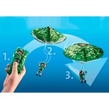 PLAYMOBIL City Action - Helicóptero de policía: Persecución con paracaídas, Juegos de construcción 