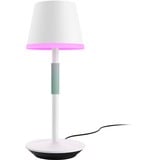 Philips Hue Lámpara de mesa portátil Hue Go blanco, Philips Hue White and Color ambiance Lámpara de mesa portátil Hue Go, Lámpara de mesa inteligente, Bluetooth, Blanco, LED, Metal, Bombilla(s) no reemplazable(s)