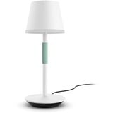 Philips Hue Lámpara de mesa portátil Hue Go blanco, Philips Hue White and Color ambiance Lámpara de mesa portátil Hue Go, Lámpara de mesa inteligente, Bluetooth, Blanco, LED, Metal, Bombilla(s) no reemplazable(s)