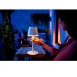 Philips Hue Lámpara de mesa portátil Hue Go blanco, Philips Hue White and Color ambiance Lámpara de mesa portátil Hue Go, Lámpara de mesa inteligente, Bluetooth, Blanco, LED, Metal, Bombilla(s) no reemplazable(s)
