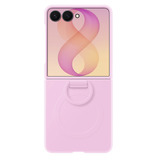 Samsung Funda con anillo magnético de silicona, Funda para teléfono móvil rosa