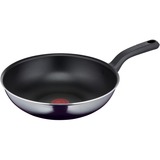 Tefal Resist D5261932 cacerola Sartén para wok/sofrito Alrededor, Pan negro, Alrededor, Sartén para wok/sofrito, Negro, Titanio, 175 °C, Aluminio