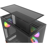 Thermaltake CA-1Y7-00M1WN-WS, Cajas de torre negro/Madera