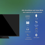 Toshiba 40QV3F63DAZ, TV QLED negro