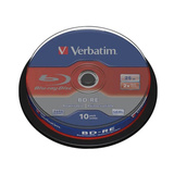 Verbatim BD-RE SL 25GB 2x 10 Pack Spindle 10 pieza(s), Discos Blu-ray vírgenes 25 GB, BD-RE, Eje, 10 pieza(s), Lite Retail