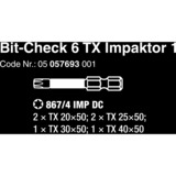 Wera Bit-Check 6 TX Impaktor 1, Conjuntos de bits 