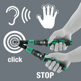 Wera Click-Torque Lock A 6 R/L, 05075694001, Llave de torsión negro/Verde