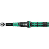 Wera Llave dinamométrica con cuadrado pasante Click-Torque Lock A 6 R/L, Llave de torsión negro/Verde