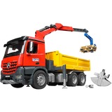 bruder MB Arocs Construction truck with accessories vehículo de juguete, Automóvil de construcción 4 año(s), Rojo, Amarillo