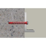 fischer Taco de vástago largo HybridPower 10x90 FUS, Pasador rojo/Gris