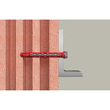 fischer Taco de vástago largo HybridPower 10x90 FUS, Pasador rojo/Gris