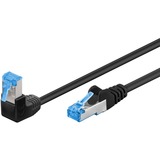 goobay 51557 cable de red Negro 1 m Cat6a S/FTP (S-STP) negro, 1 m, Cat6a, S/FTP (S-STP), RJ-45, RJ-45