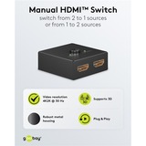 goobay 58485, Conmutador HDMI negro