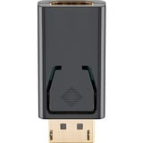 goobay HDMI DisplayPort Adapter Negro, Adaptador negro, DisplayPort, HDMI, Negro, A granel