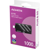 ADATA SC735-1000G-CCBK/GY, Unidad de estado sólido negro/Gris