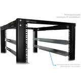 Alphacool Rack de servidor de marco abierto ES 19", Rack, caja de servidor negro
