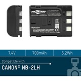 Ansmann Li-Ion battery packs A-CAN NB 2 LH Ión de litio 720 mAh, Batería para cámara 720 mAh, 7,4 V, Ión de litio, Minorista