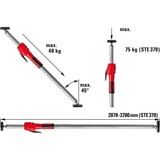 BESSEY STE370, Accesorio plateado/Rojo