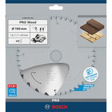 Bosch 2 608 837 704 hoja de sierra circular 19 cm 1 pieza(s) Madera noble, Madera, 19 cm, 2 cm, 1,1 mm, 7900 RPM, 1,6 mm