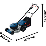 Bosch Cortacésped a batería GRA 18V2-46SP Professional solo, 36 Voltios (2x18V) azul