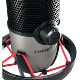 CHERRY UM 6.0 Advanced, Micrófono negro/Plateado